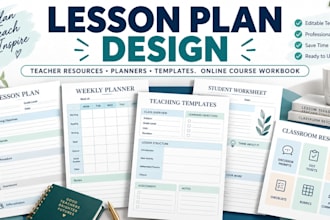 lesson plans, teaching resources, teacher planners and online course workbook