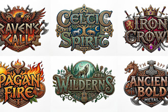create folk pagan viking celtic and medieval metal lettering