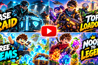 create cartoon youtube thumbnails