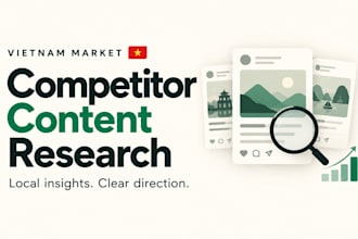 research vietnamese competitors and social media content for your niche