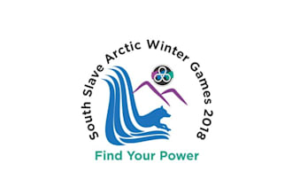 make huge sporting event logo with arctic winter games