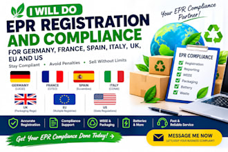 do epr registration and compliance for germany, france, spain, italy, UK, eu, US