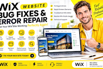 fix wix website bugs errors broken elements wix editor studio technical supports