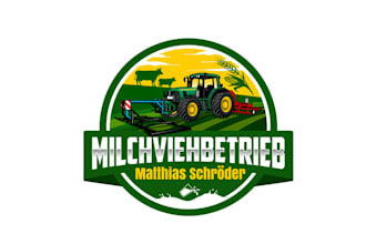 design monogram organic agriculture logo
