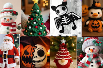 create amigurumi crotchet pattern with step by step instructions and pictures