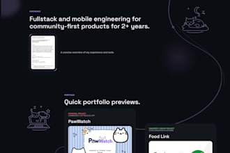 design and develop a responsive nextjs portfolio website