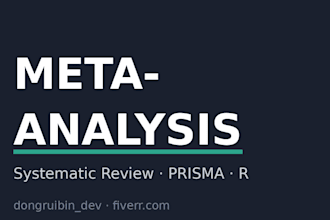 conduct a systematic review and meta analysis