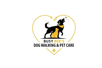 design express dog walking service logo