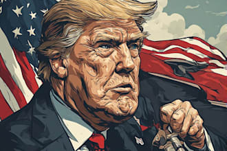 draw unique political cartoons with clever satire