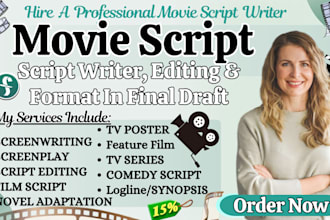 write or rewrite your movie script, screenplay, film script, screenplay rewrite