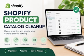 clean and organize your shopify product catalog