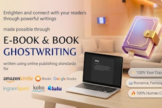 be your fiction book or ebook ghostwriter