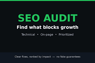 do a technical seo audit of your website