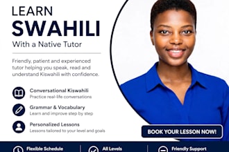 be your native swahili tutor for foreigners and students