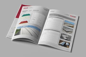 design industrial construction materials catalog, engineering machinery booklet