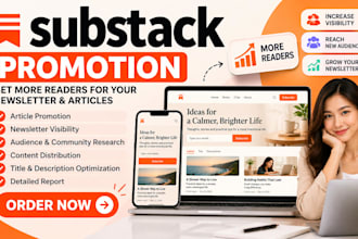 promote your substack newsletter and articles organically
