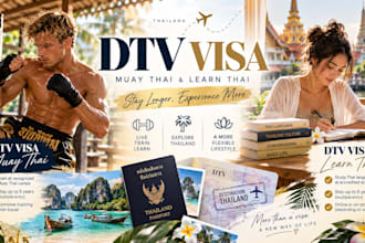 help you apply for thailand dtv visa for muay thai or thai language