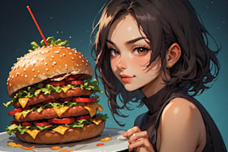 food pop art of your food pop