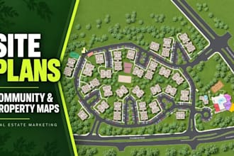 create site plans, community and property maps