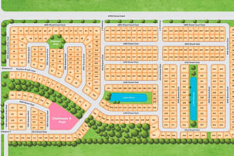 create site plans, community and property maps