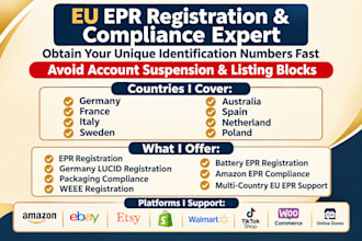 handle epr registration in germany, france, italy, sweden, and spain