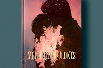 design premium romantic book cover art