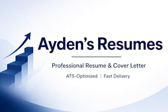 write or edit an ats professional resume and cover letter