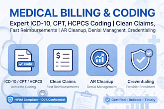 do medical billing ,ar follow up denial management and rcm services