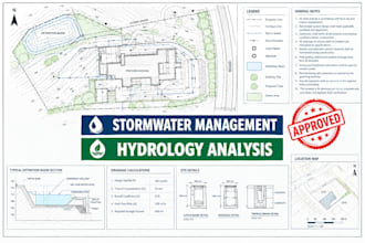 usa uk hydrology stormwater swppp hydraulics report drainage plan flood analysis