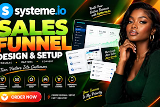 design systeme io sales funnel systeme io landing page systeme io website