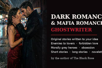 write your dark romance or mafia romance story as a ghostwriter
