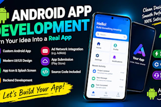 develop a simple android app with a modern user interface