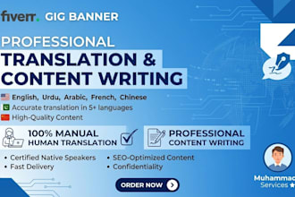 do english translation and content writing