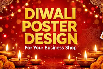 design diwali navratri festival poster for shop