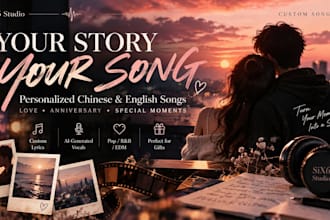 create a personalized chinese or english song for you