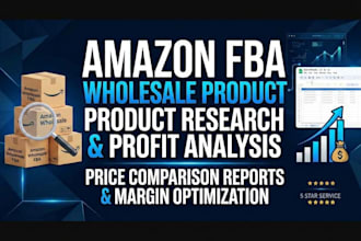 amazon wholesale product research and profit analysis