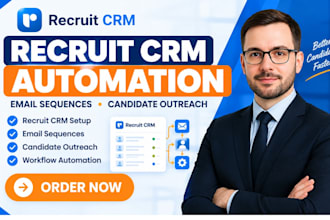 setup recruit CRM automation recruit CRM email sequences recruitment workflow