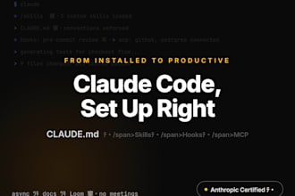 set up claude code for your team with custom skills, hooks, and mcp