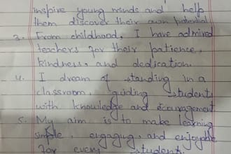 write  handwriting assignment notes essays and paragraphs