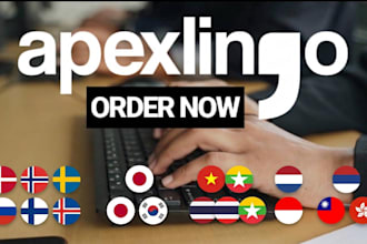 translate medical and technical for japanese, korean and nordic