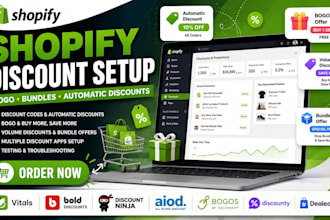 setup shopify discounts vitals bold discount ninja aiod bogos discounty dealeasy