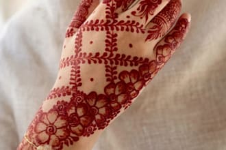 design beautiful custom mehndi designs for bridal, eid and party
