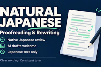 proofread and rewrite your japanese text to sound natural