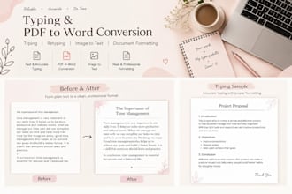 do expert image to text, formatting, and data cleaning