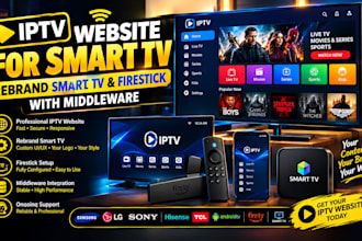 develop or rebrand your iptv app for IOS, android and smart TV with admin panel