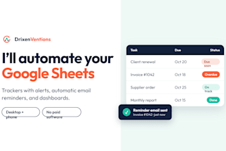 automate google sheets with apps script, alerts, and email reminders