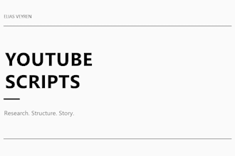 write researched youtube scripts on self improvement and habits