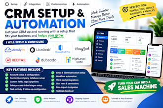 setup acculynx liondesk housecall pro honeybook redtail dubsado gohighlevel crm