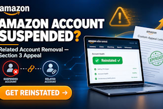 remove amazon related account suspension with a custom appeal