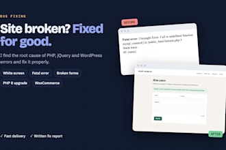 fix PHP, wordpress and jquery errors and bugs